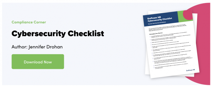 cyber security checklist cta